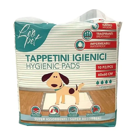 LeoPet Floor Nappies Пелени за куче 60x60cm 10