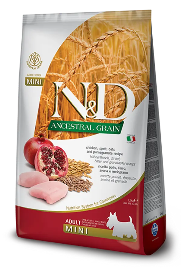 N&amp;D CHICKEN, SPELT, OATS &amp; POMEGRANATE ADULT MINI