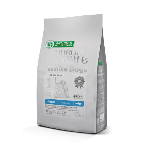 Храна за кучиња Nature's Protection White dogs with herring adult dogs small breeds