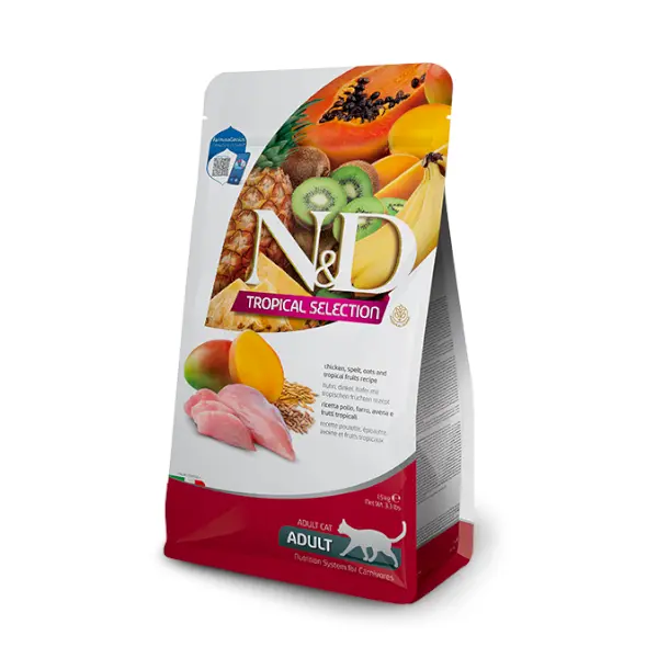 Храна за мачки Farmina N&amp;D Tropical Selection Chicken &amp; Tropical fruit
