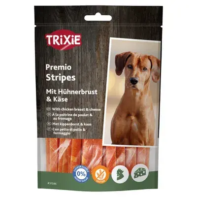 Trixie PREMIO Strips with Chicken and Cheese - dog snacks 100g