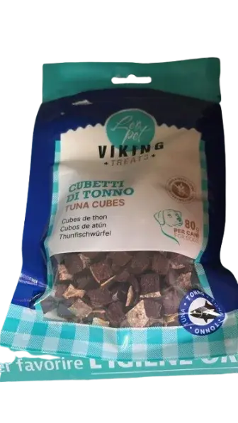 LEOPET VIKING SNACK DOG CUBES FROM TUNA FROM 80 GR