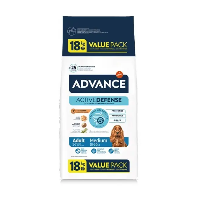 Сува храна за куче Advance Medium Adult 18KG