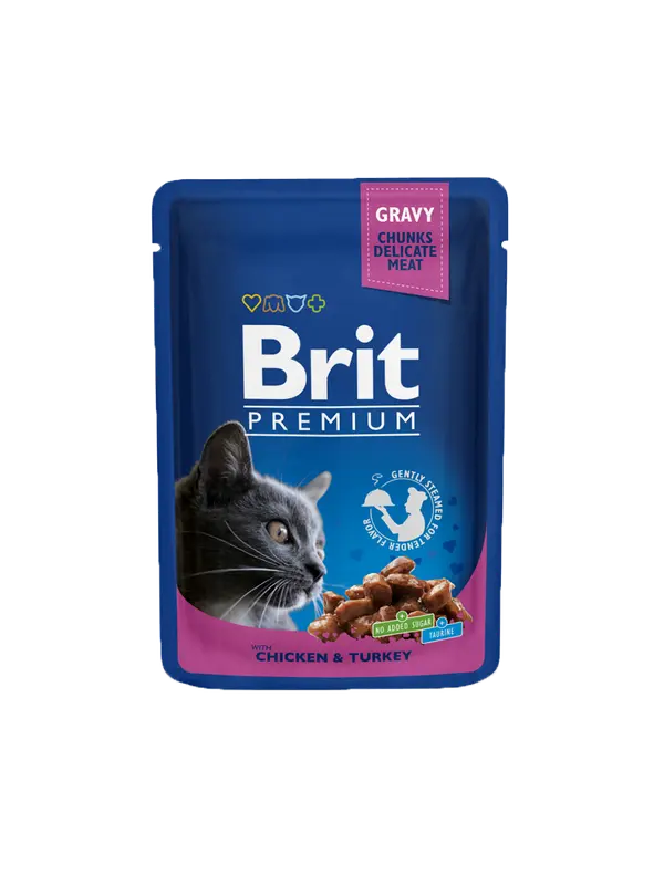 Brit Premium Cat Pouches with Chicken &amp; Turkey