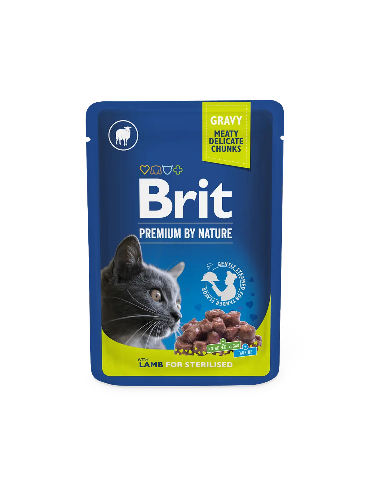 Brit Chunks with Lamb in Gravy for Sterilised Cats