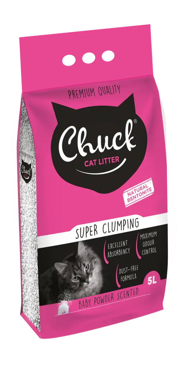 Chuck Cat 5 Litre Baby Powder Scented