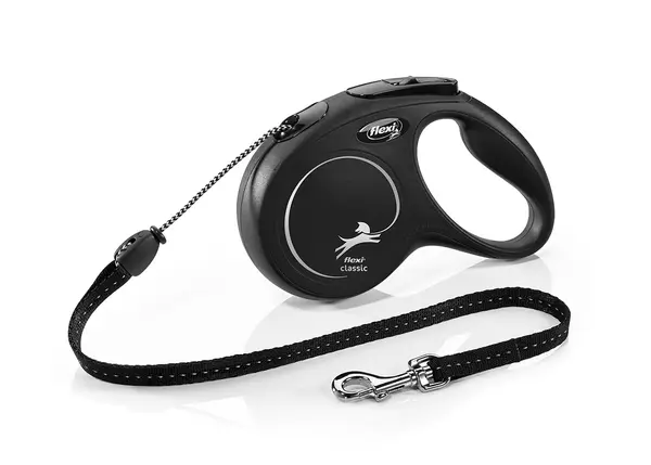 Поводник Flexi Classic M Cord 5 m  20 kg black design