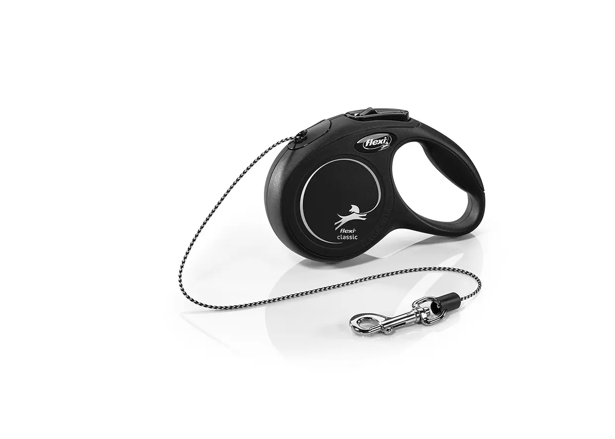 Поводник Flexi Classic XS Cord 3 m 8 kg black