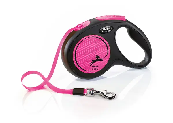 Поводник Flexi Neon M Tape 5 m  25 kg
