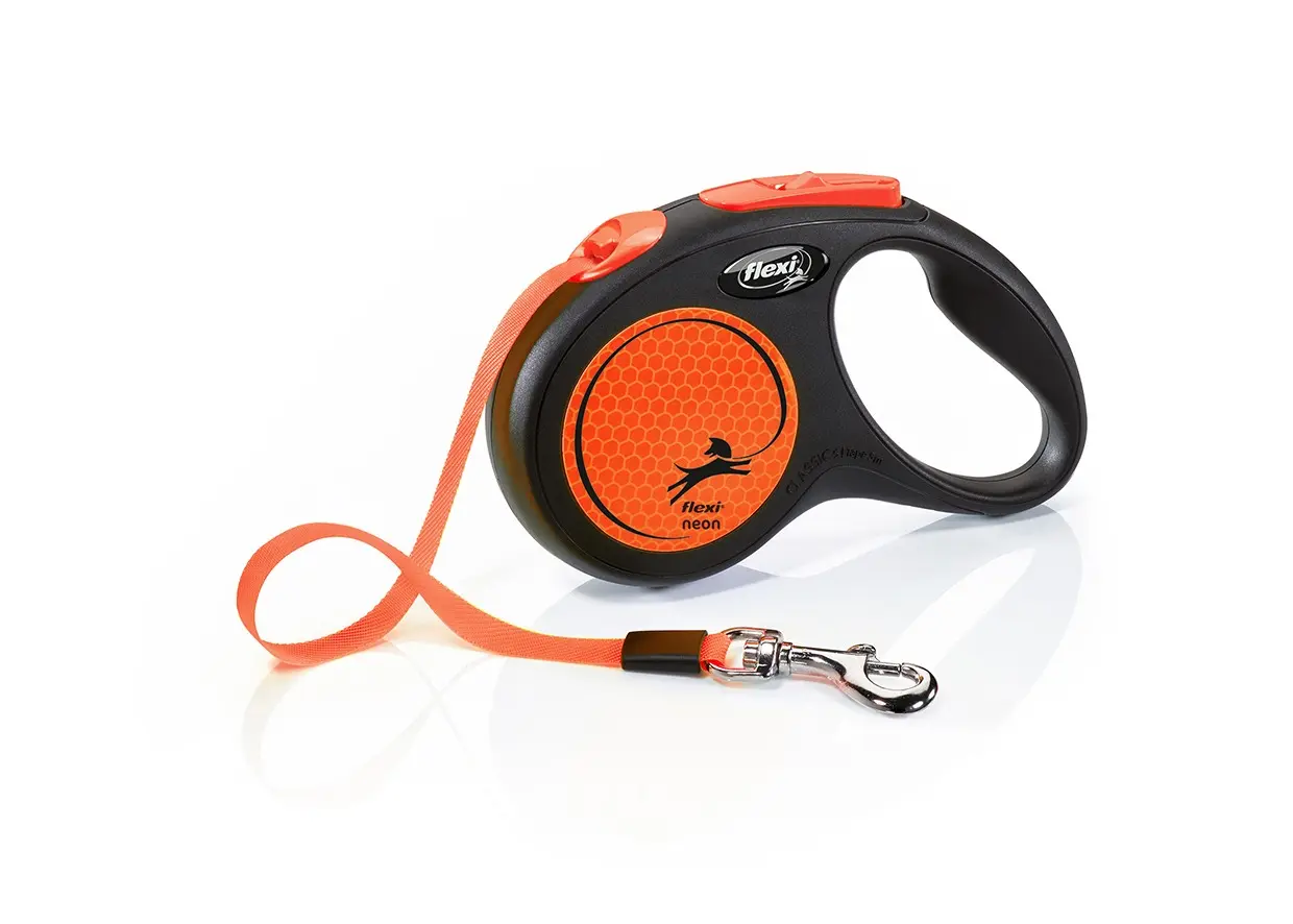 Поводник Flexi Neon S Tape 5 m 15 kg