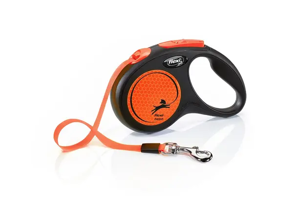 Поводник Flexi Neon S Tape 5 m 15 kg