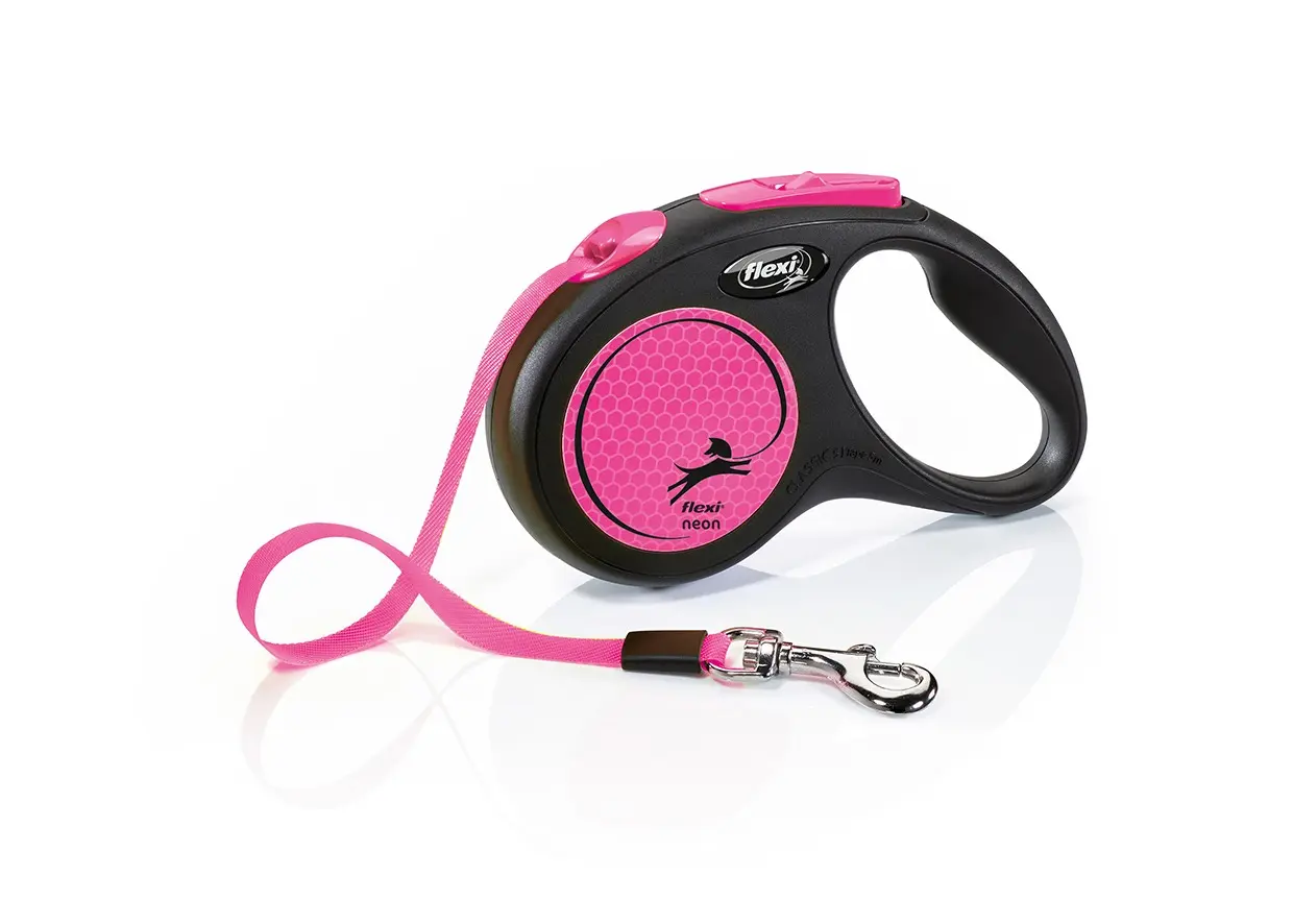 Поводник Flexi Neon S Tape 5 m 15 kg