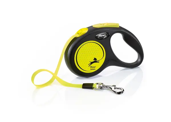 Поводник Flexi Neon S Tape 5 m 15 kg