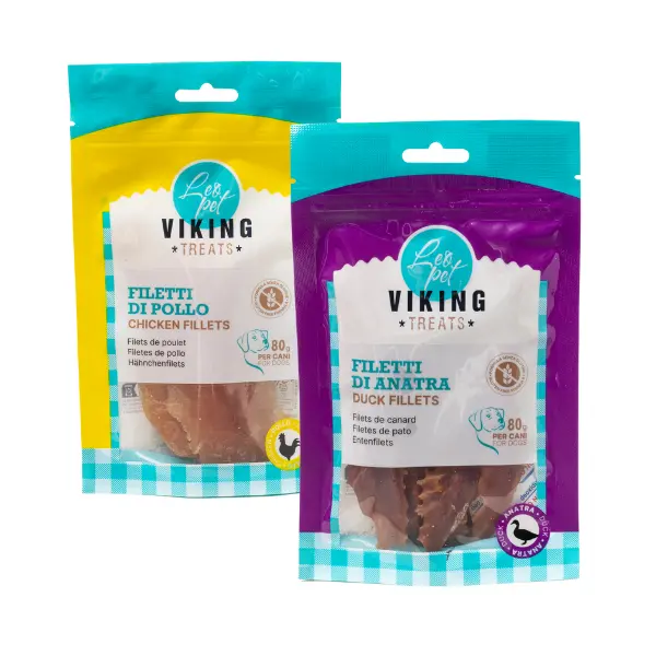 Viking Treats Snack Naturale Dog Filetti Chicken 80 gr