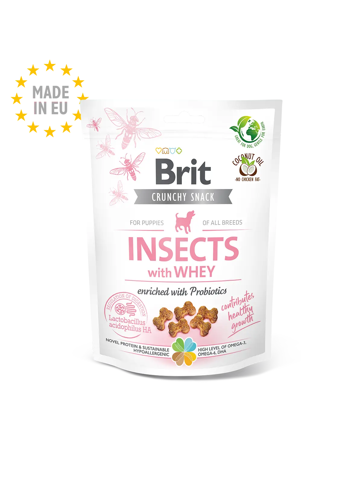 Brit Care Dog Crunchy Cracker. Insects with Whey enriched with Probiotics