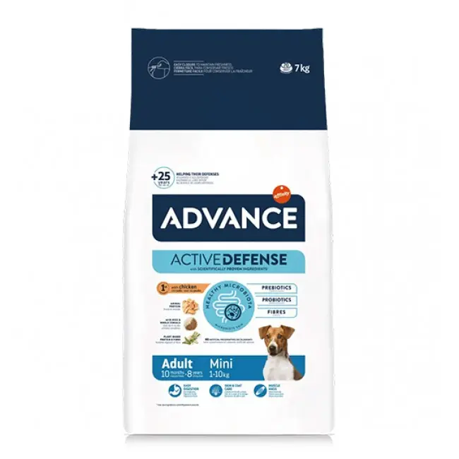 Сува храна за куче Advance Mini Adult Chicken & Rice 7KG