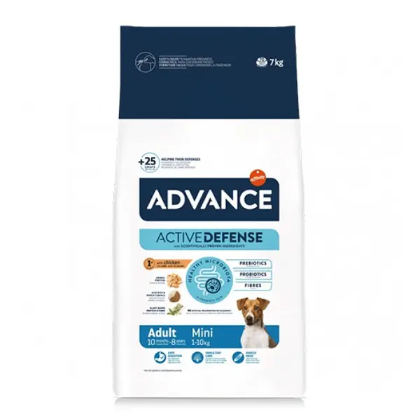 Сува храна за куче Advance Mini Adult Chicken &amp; Rice 7KG