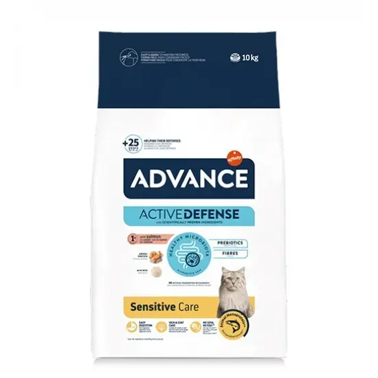 СУВА ХРАНА ЗА МАЧЕ ADVANCE CAT ADULT SALMON SENSITIVE 10 kg