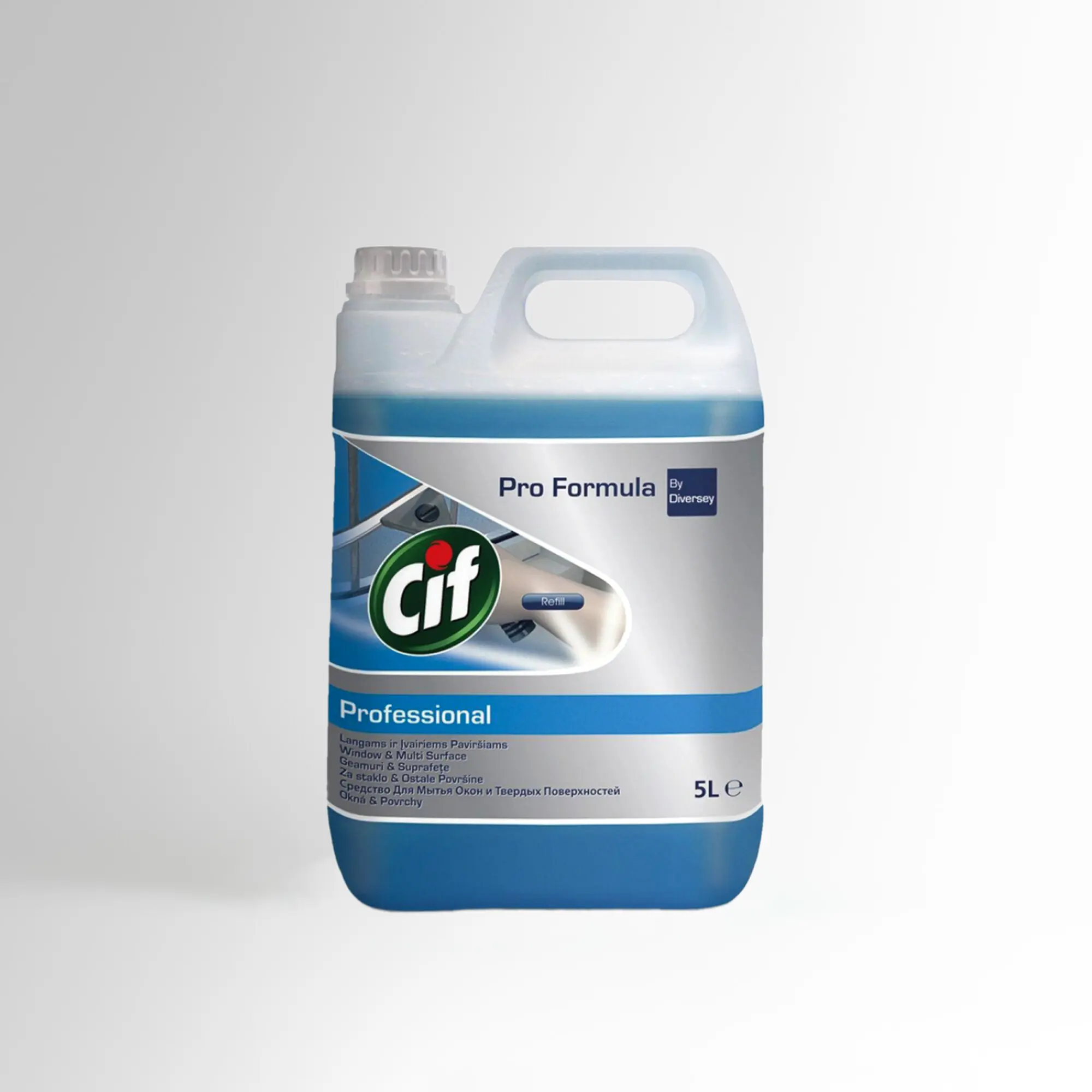 Cif Professional Win & MultiSurf Средство за чистење стакло и горни површини 5л
