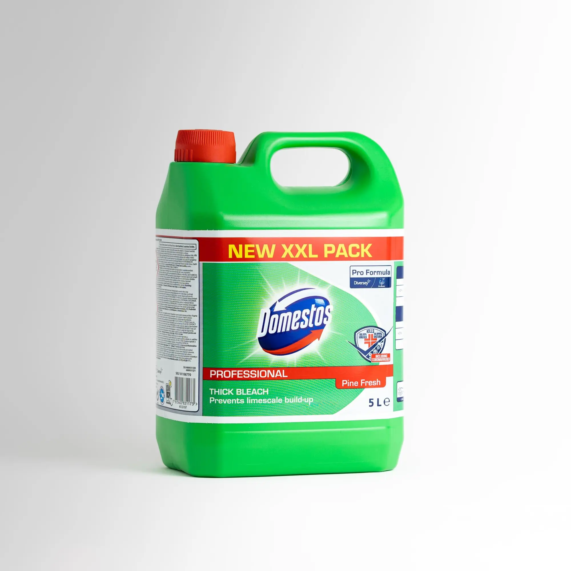Domestos Professional Pine Fresh Гел за чистење и дезинфекција на тоалети 5l thumb 2