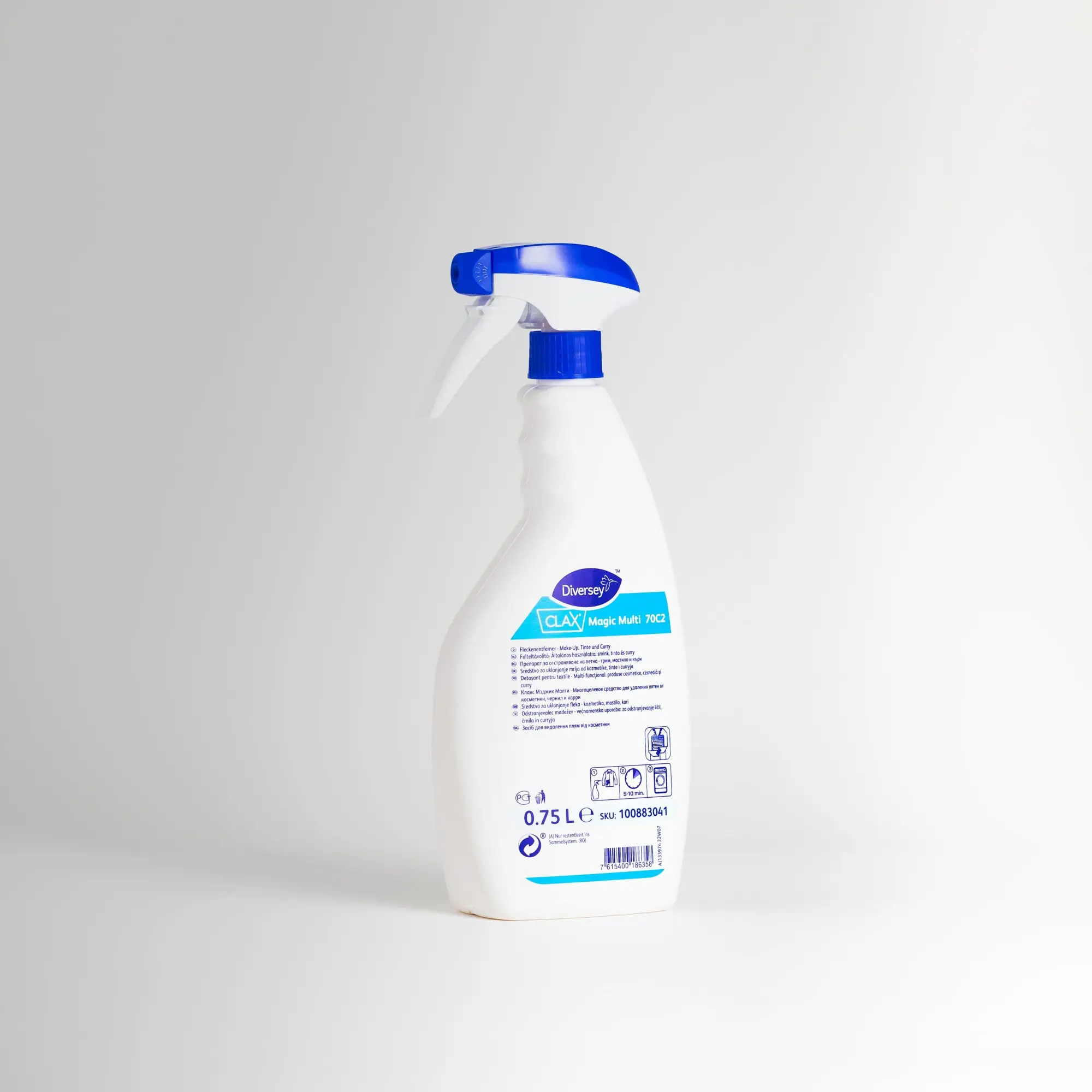 Clax Magic Multi Отстранувач на дамки од шминка, мастило и гуми за џвакање 750ml thumb 2