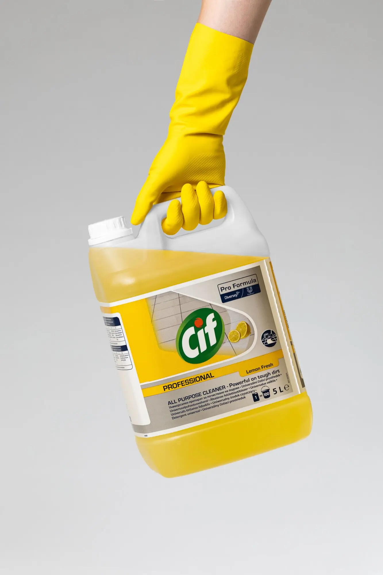 Cif Professional APC Lemon Fresh Концентрирано повеќенаменско средство за чистење 5l thumb 3