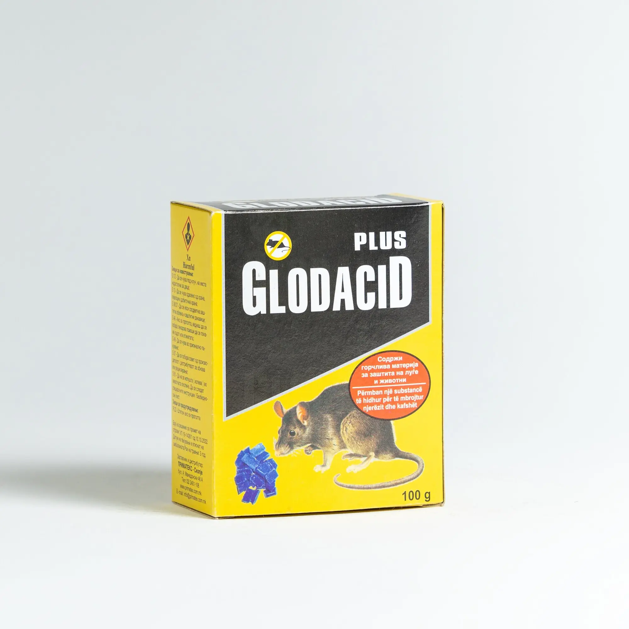 Glodacid Plus Родентицид парафински блок 100gr thumb 3