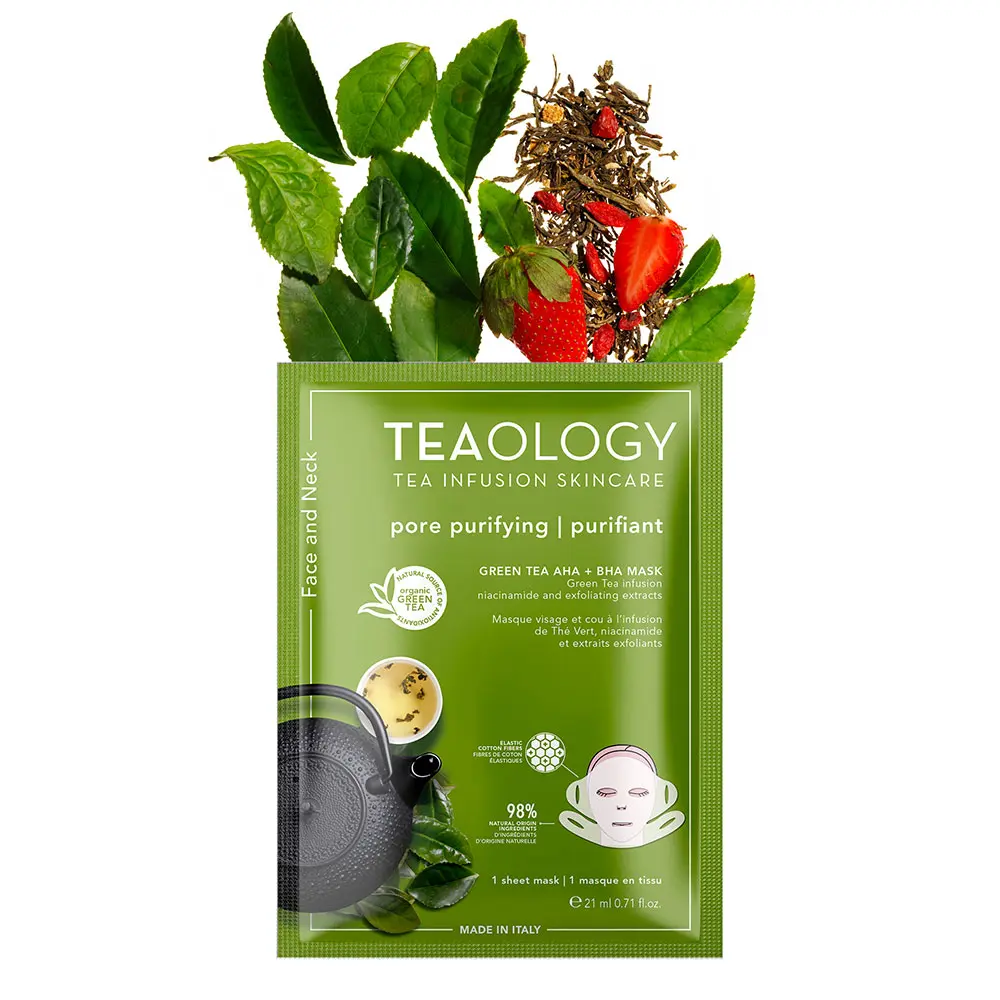TEAOLOGY Green Tea AHA Mask 21ML thumb 2