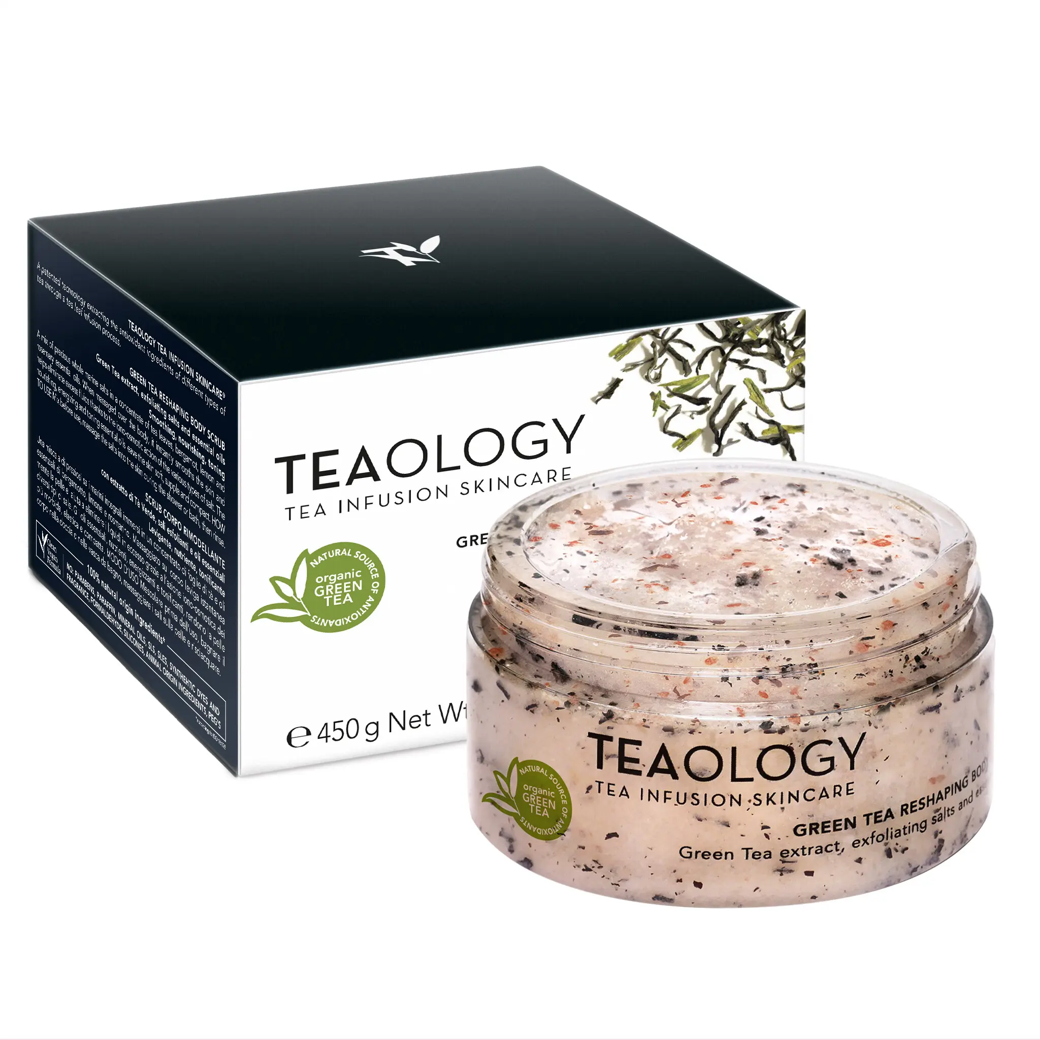 TEAOLOGY Green Tea Reshaping Body Scrub 450g thumb 2