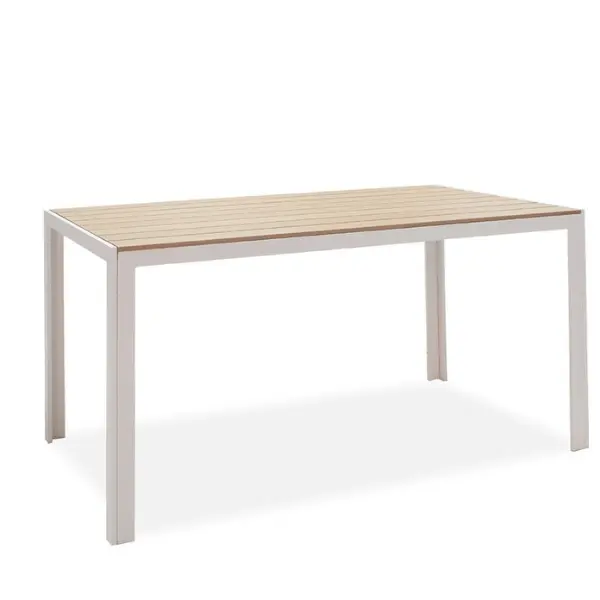 Garden Table Nares Aluminium White140x80x72.5cm thumb 3