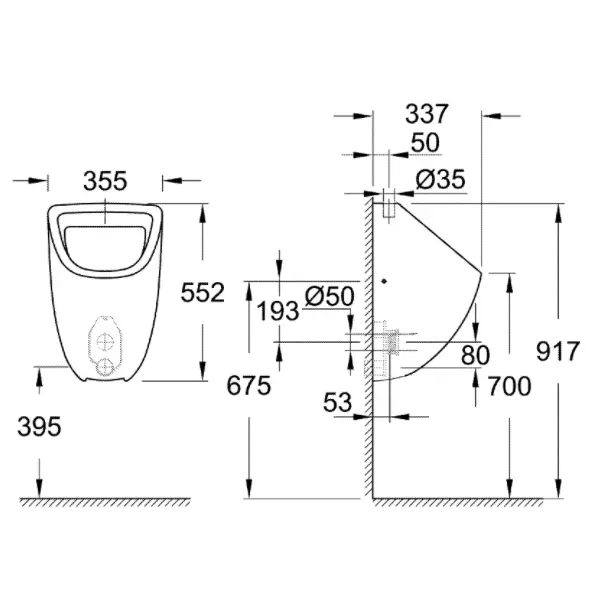 Bau Ceramic писоар thumb 2