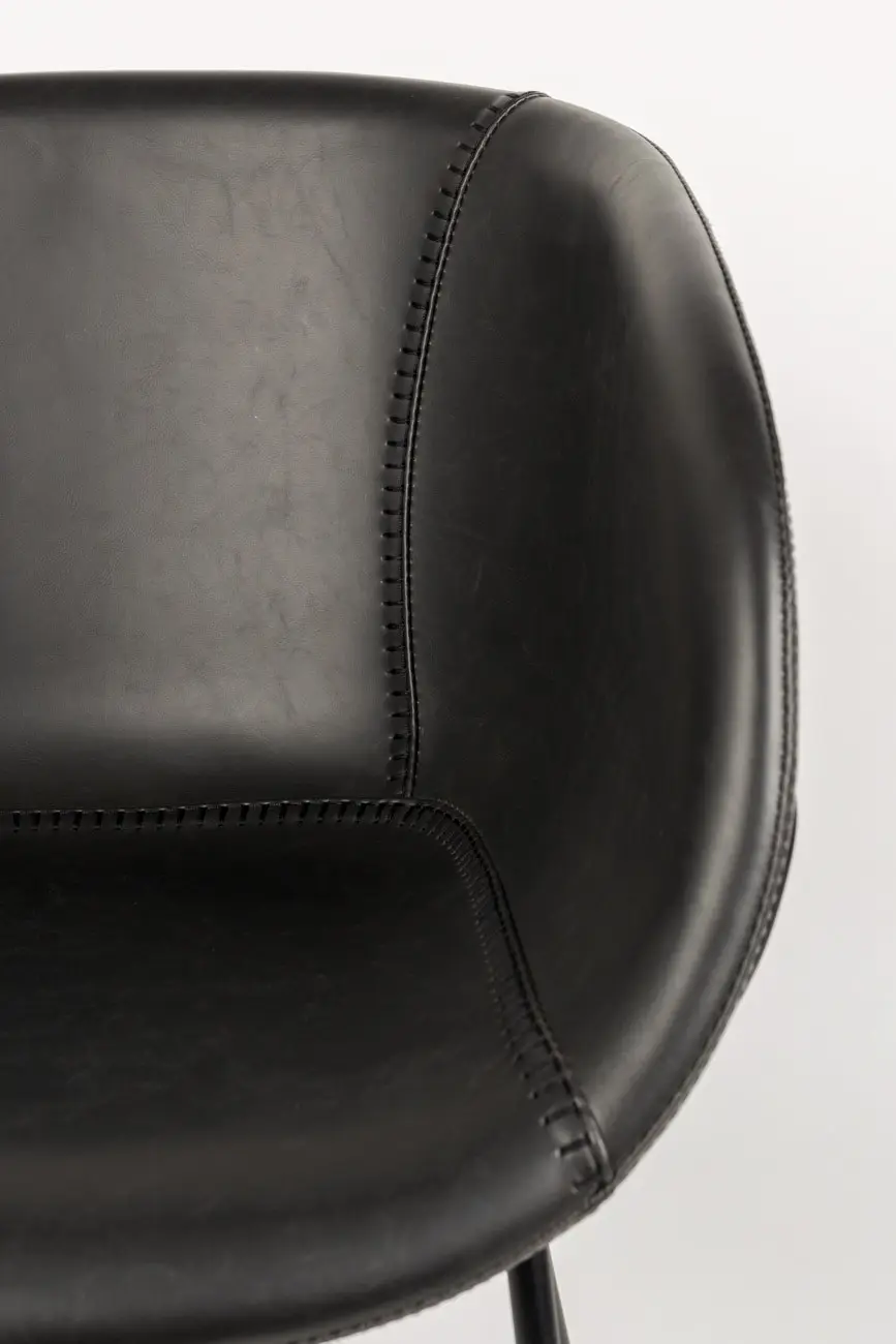 Zuiver Feston Armchair - Black leather look thumb 3