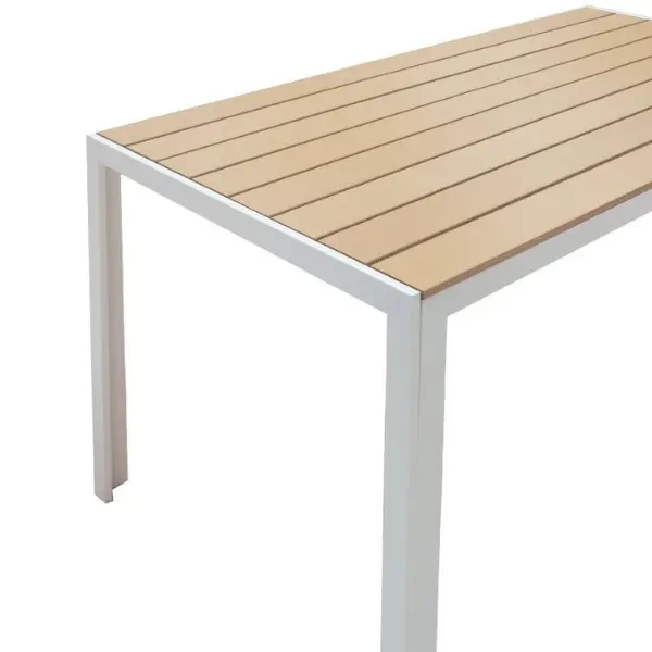 Garden Table Nares Aluminium White140x80x72.5cm thumb 2