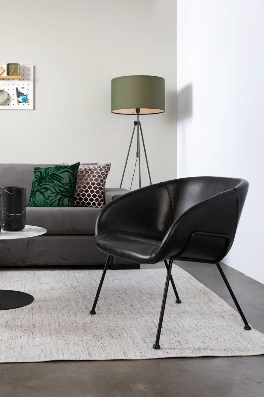 Zuiver Feston Lounge Chair - Black thumb 4
