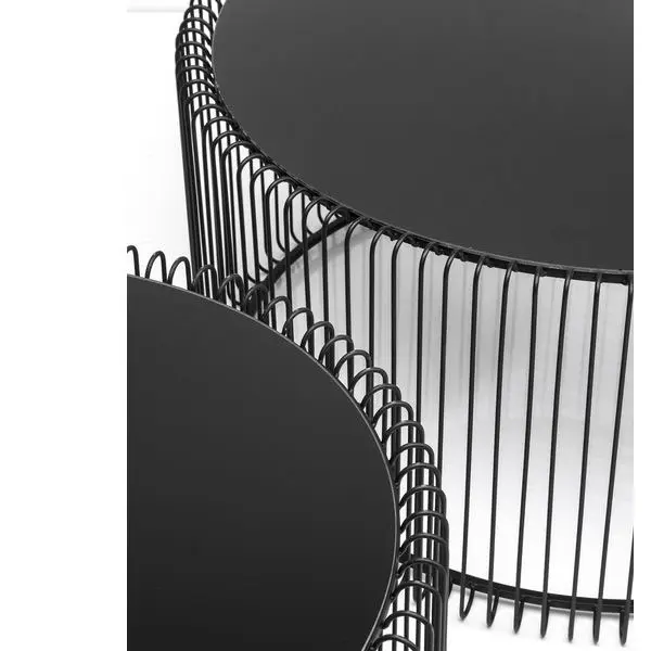 Coffee Table Wire Black (2/Set) thumb 2