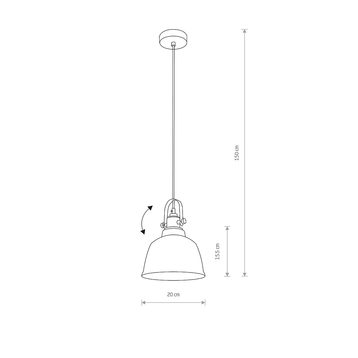 Suspended lamp AMALFI I M thumb 2