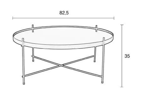Zuiver Cupid Copper XXL Side Table thumb 4
