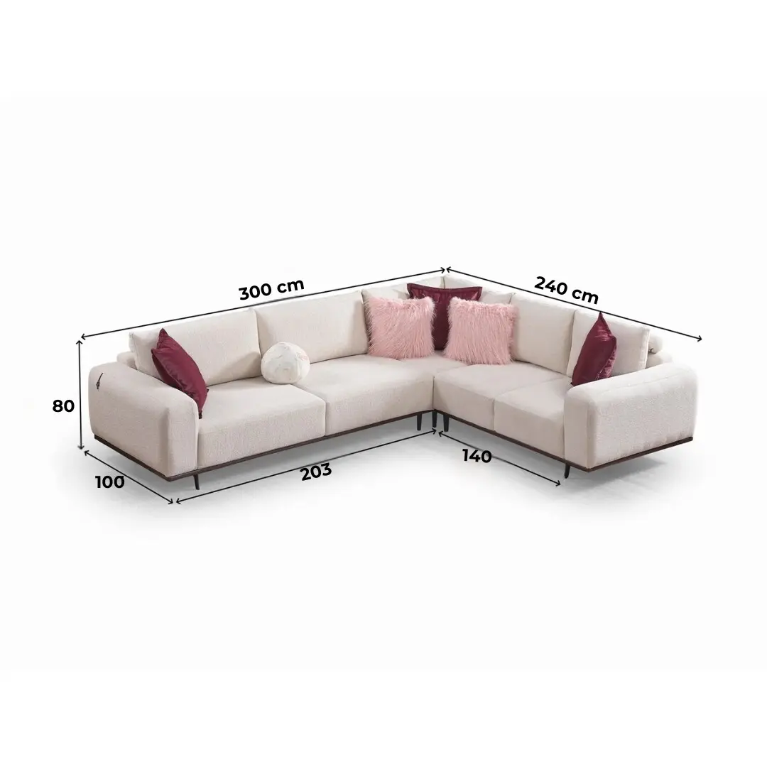 Аголна гарнитура Виера Беж 300/240см thumb 5