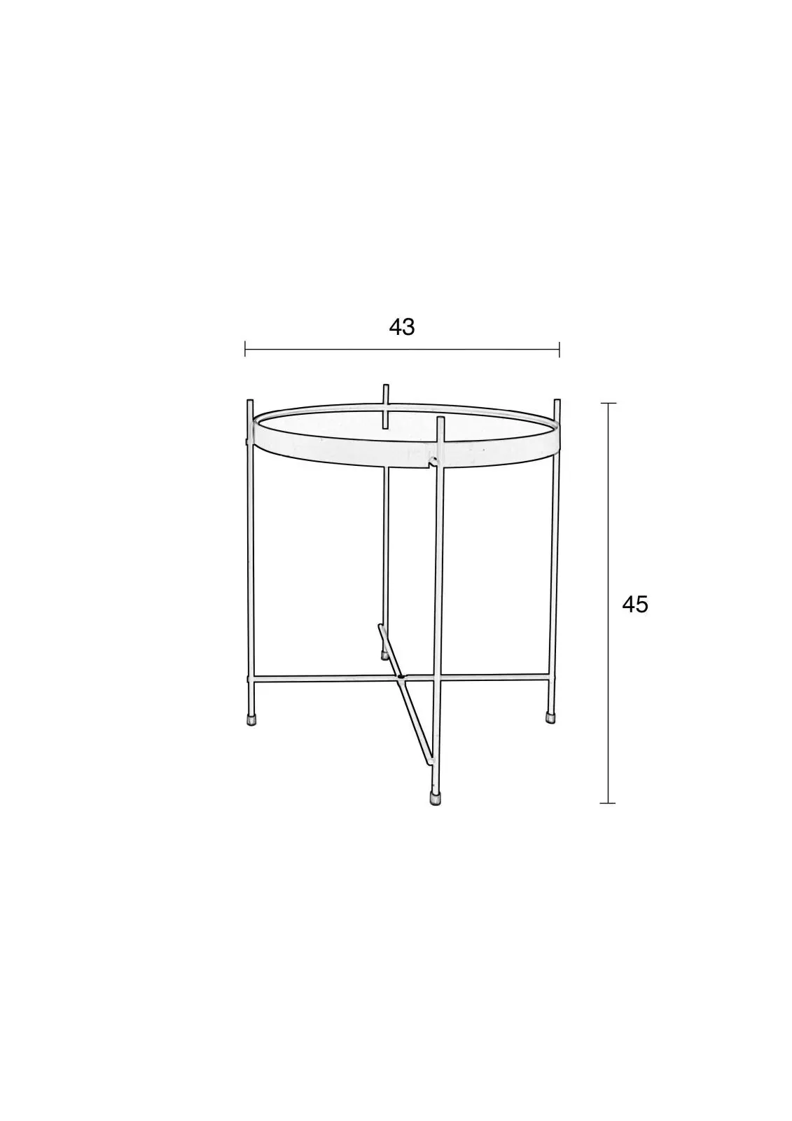 Zuiver Cupid Copper Side Table thumb 2