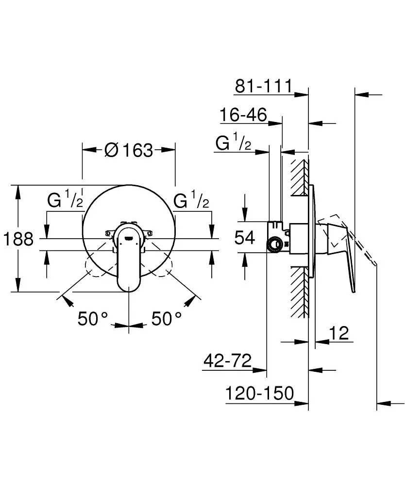 Eurosmart Cosmopolitan OHM set shower thumb 2