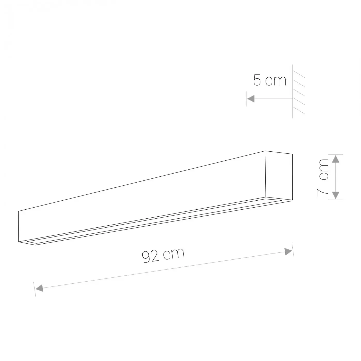 STRAIGHT WALL LED graphite M 9617 Nowodvorski thumb 2