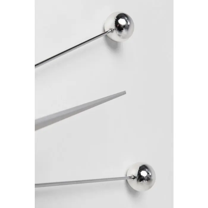 Wall Clock Like Umbrella Balls Chrome thumb 3