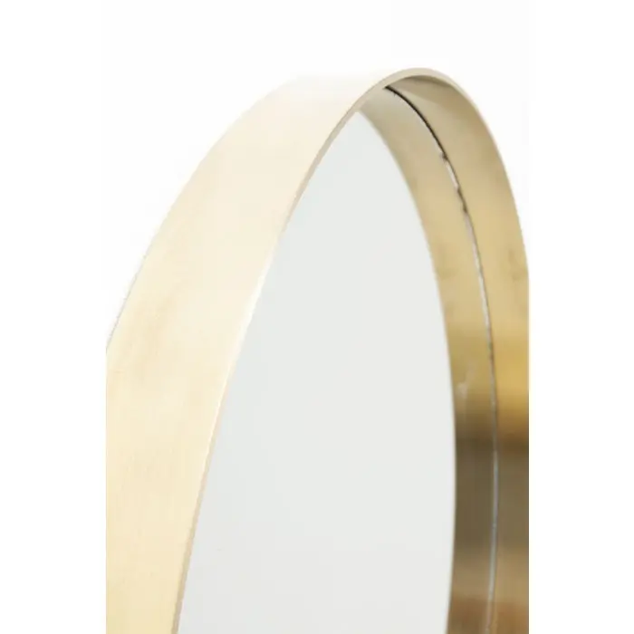 Mirror Curve Round Brass thumb 3