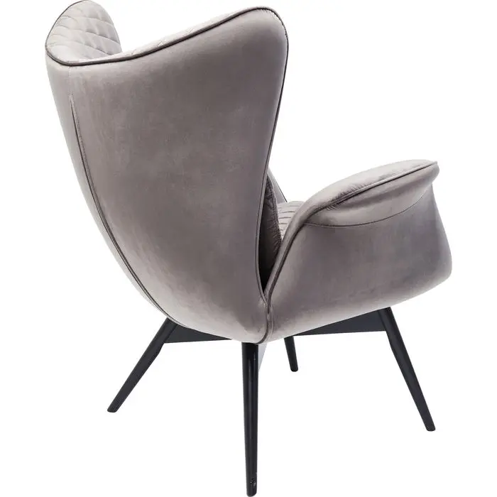 Armchair Tudor Velvet Silvergrey thumb 5