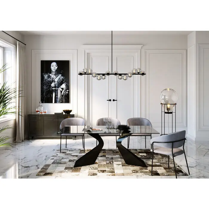 Table Gloria Black 200x100cm thumb 4