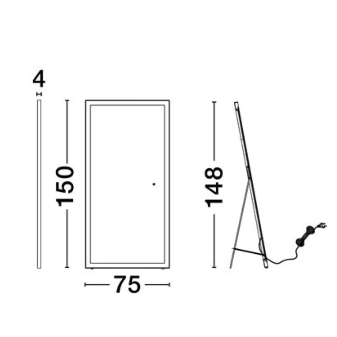 LED огледало Adon 75x150cm thumb 6