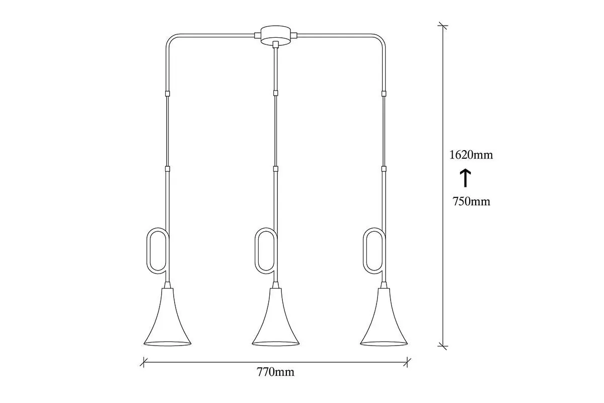 Pendant Lamp Trumpets Gold thumb 2