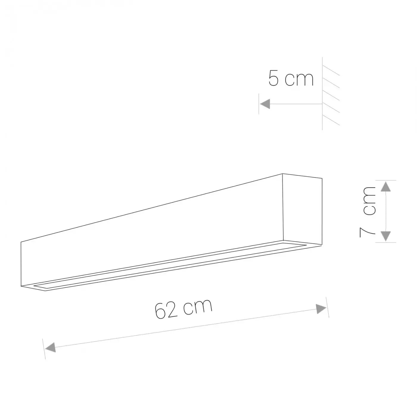 STRAIGHT WALL LED graphite S 9618 Nowodvorski thumb 2