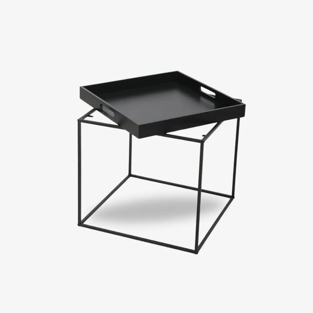 Side Table Butler Black 45x45x45cm thumb 2