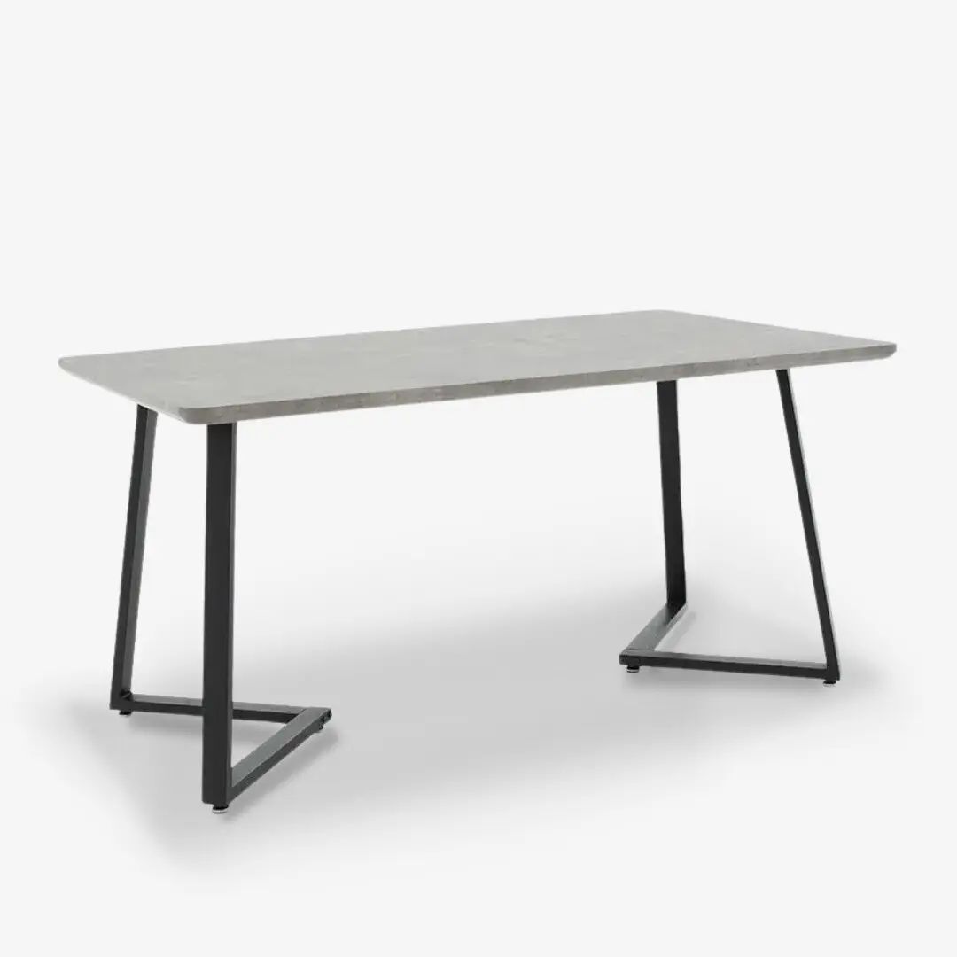 Table Carmen Gray Black Legs